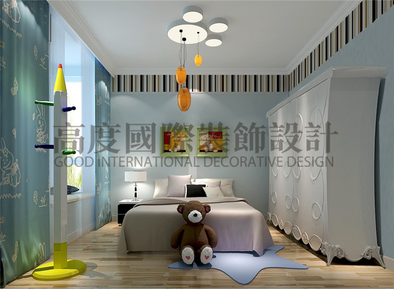 成都高度 别墅装修 别墅装饰 住宅装饰 南湖国际 现代简约 130平米 四居 卧室图片来自北京高度国际装饰设计成都分公司在南湖国际-130㎡-现代简约的分享