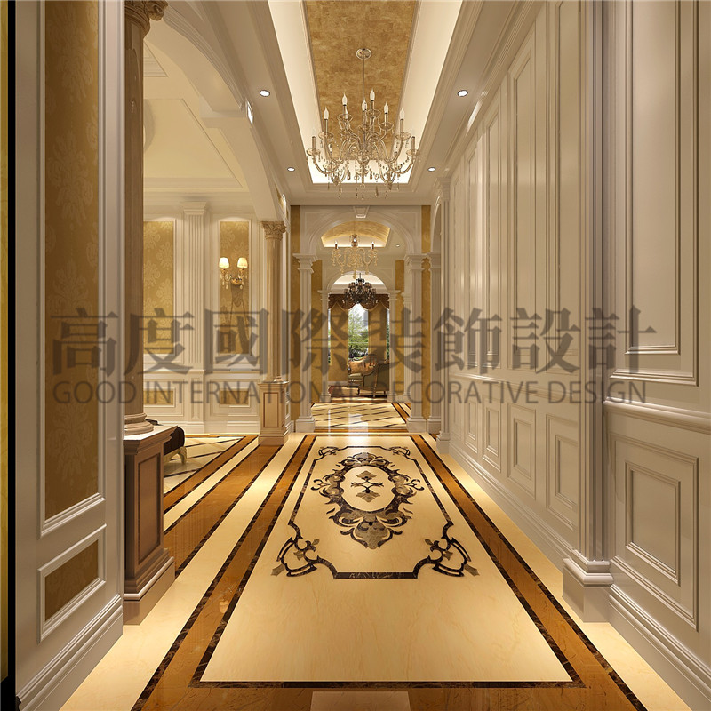 成都高度 别墅装修 别墅装饰 住宅装饰 天鹅湖花园 300平米 别墅 玄关图片来自北京高度国际装饰设计成都分公司在天鹅湖花园-300㎡-欧式风格的分享