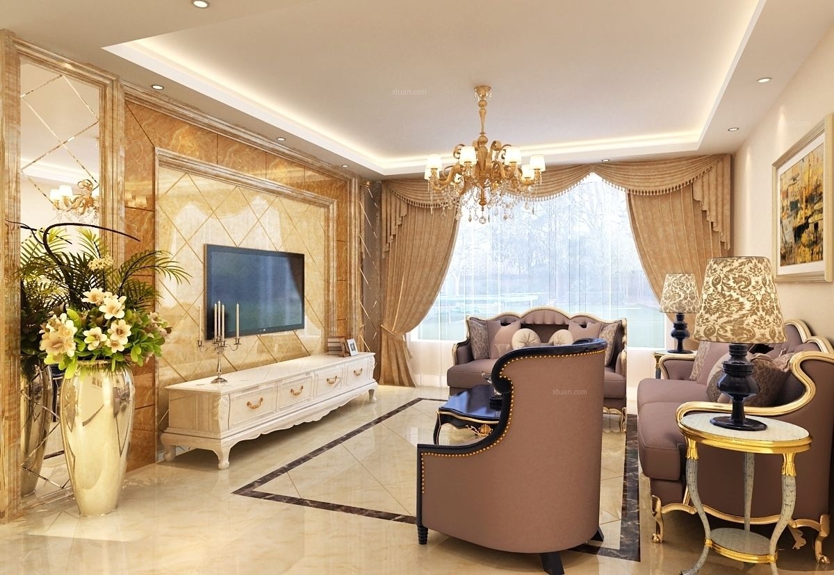 欧式 二居室 客厅图片来自1043284585x在枫尚领域的分享