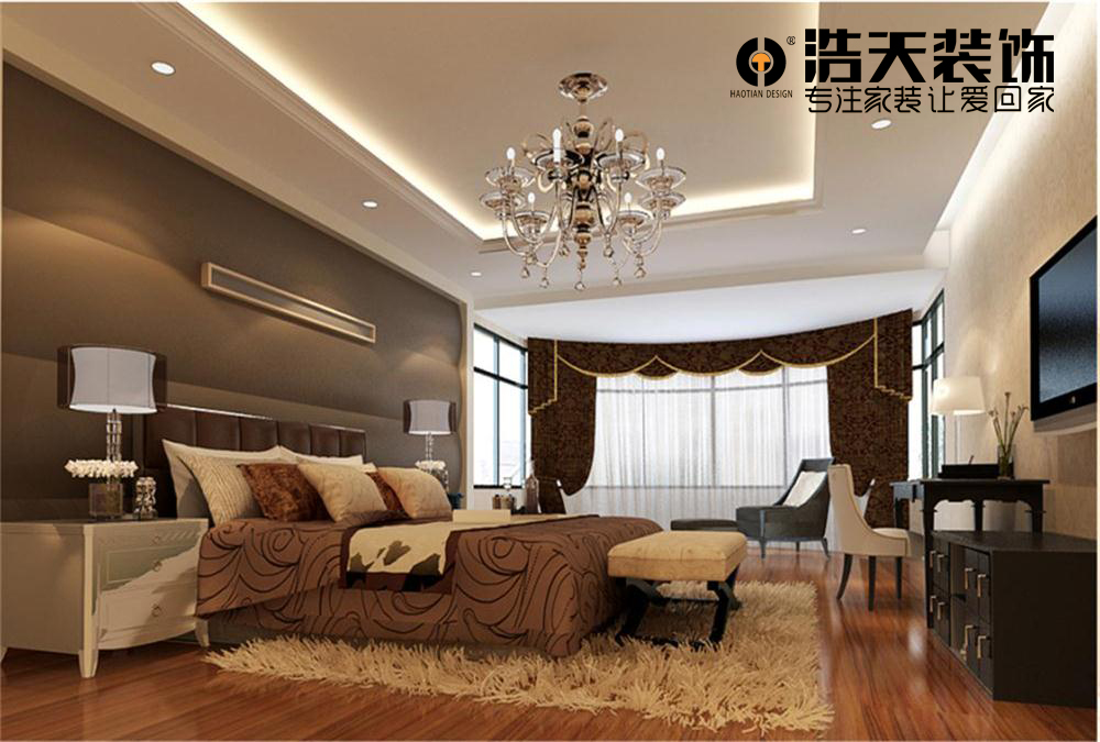 卧室图片来自深圳市浩天装饰在锦绣御园肖女士的分享