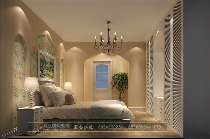 三居 别墅 卧室图片来自高度国际家居别墅装饰在地中海风格的分享