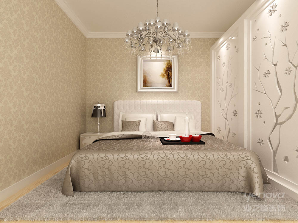 二居 简约 卧室图片来自天津业之峰装饰在振业城中央简约温馨两居室的分享