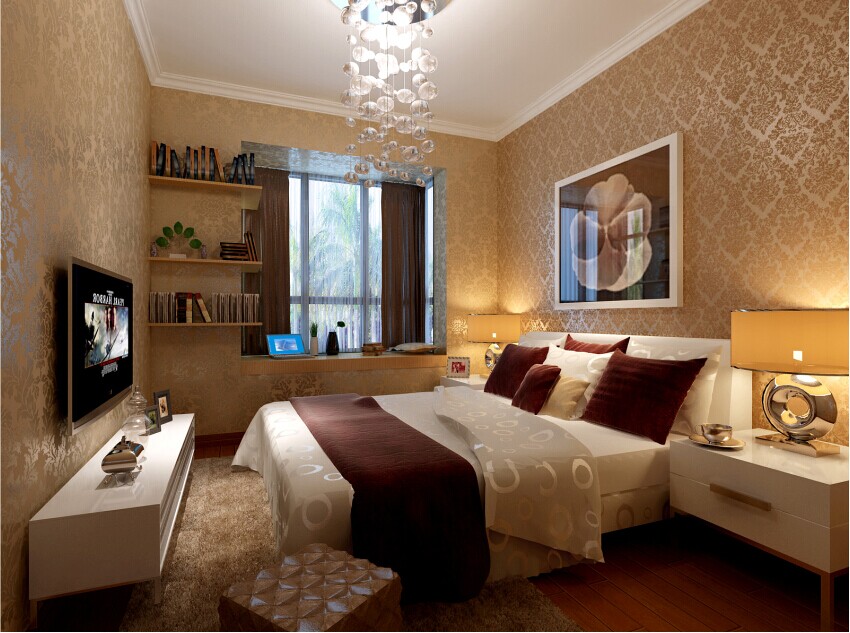 简约 二居 白领 旧房改造 80后 小资 卧室图片来自北京实创装饰在简约风格格调家居90平米2居室的分享