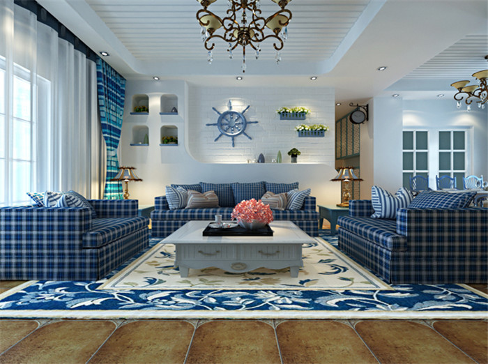 地中海 卧室图片来自今朝装饰李海丹在新华街二里蓝色地中海设计的分享