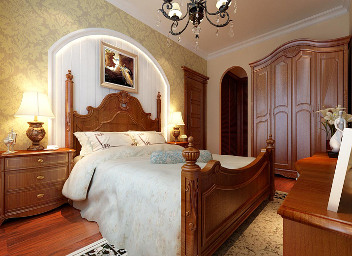 三居 美式 乡村 四居 客厅 卧室图片来自实创装饰集团广州公司在美式乡村保利西海岸的分享