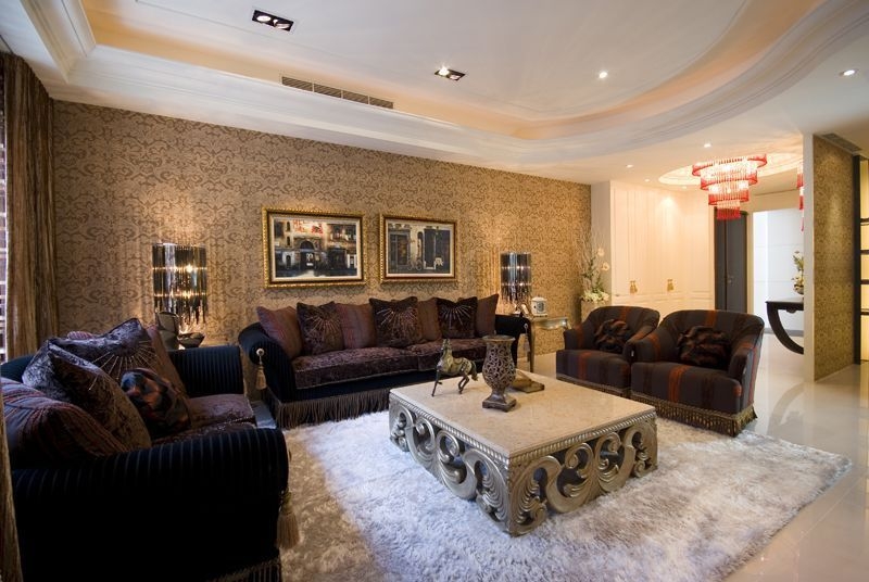 四居 现代混搭 阿拉奇设计 家庭装修 客厅图片来自阿拉奇设计在摩纳哥风格大户型家庭装修的分享