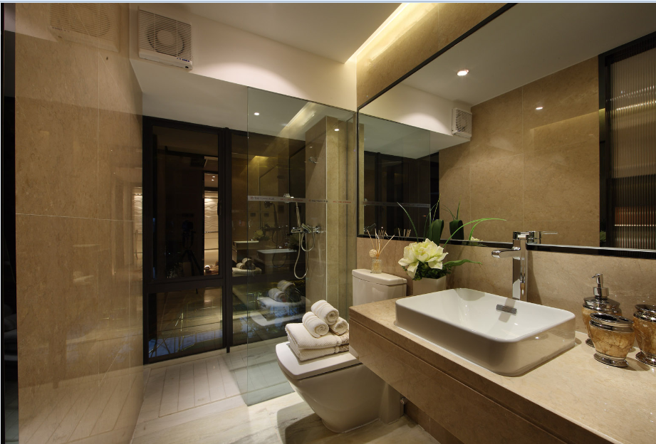 卫生间图片来自唯美装饰在广电江湾130平现代简约风格的分享