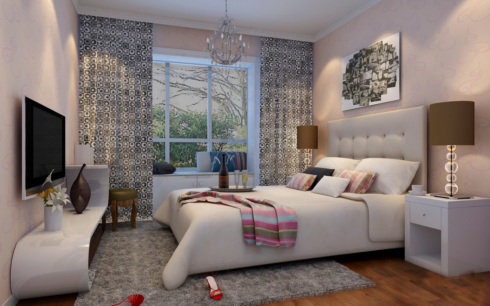 简约 二居 卧室图片来自合肥实创装饰李东风在华润橡树湾-85平米-简约风格装修的分享