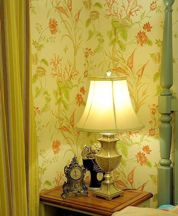 田园 美式 二居 卧室图片来自佰辰生活装饰在86平田园美式风格混搭美美哒的分享