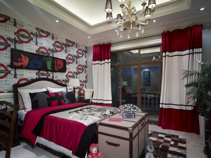 欧式 别墅 卧室图片来自天津尚层装修韩政在联东U谷欧式奢华的分享