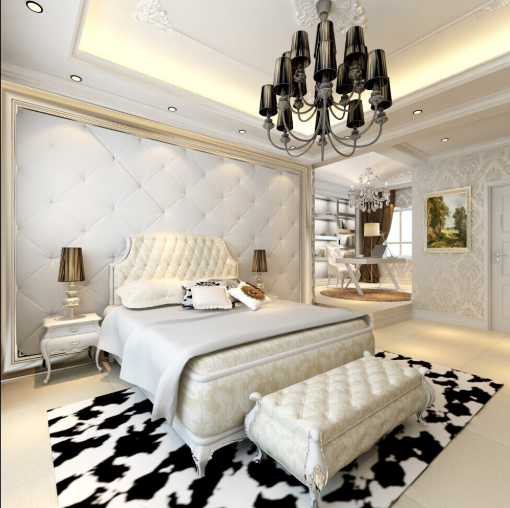 欧式 混搭 白色爵士乐 别墅 卧室图片来自于平703在红星国际-白色爵士乐-欧式-朱佳的分享