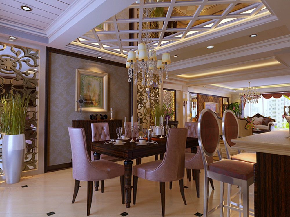 四居室 欧式 风格 效果图 餐厅图片来自石家庄业之峰装饰虎子在卡玛国际165平米欧式风格效果图的分享