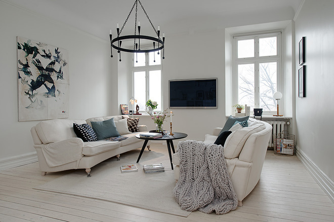 三居 北欧 阿拉奇设计 家庭装修 客厅图片来自阿拉奇设计在安静平和的北欧公寓的分享