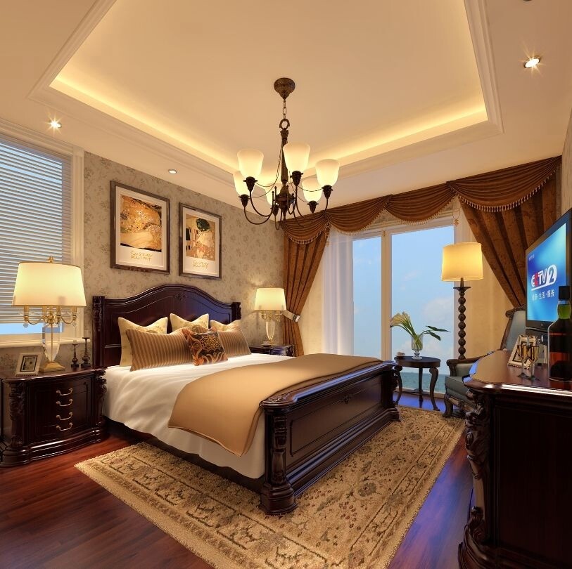 卧室图片来自用户1721279202在杭州阳光国际美式暖色调的分享