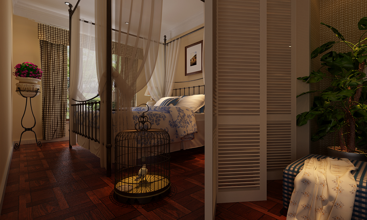 美式 卧室图片来自今朝装饰李海丹在美式乡村120平的分享
