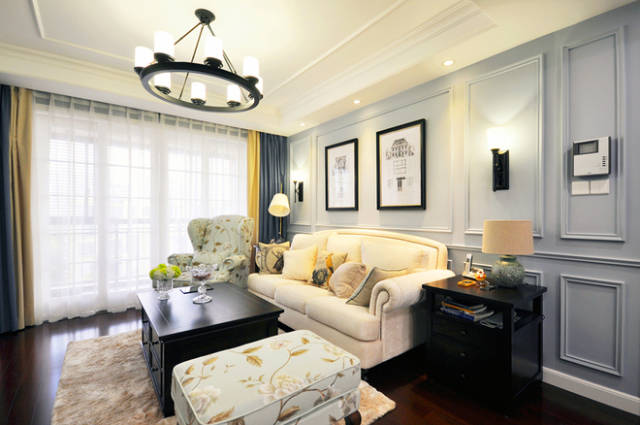 日升装饰 西安日升装 客厅图片来自装修设计芳芳在110平美式简约风，让你爱不释手的分享