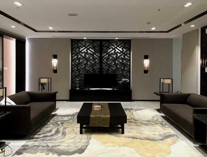 新中式 两居室 私企业主 客厅图片来自实创装饰上海公司在实创装饰之闲庭新中式样板间的分享