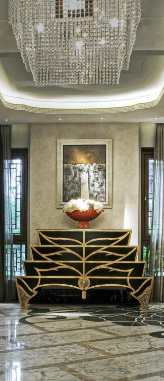 客厅图片来自北京原创艺墅小美在绿城桃花源中式别墅的分享