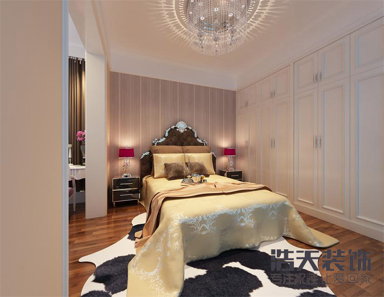卧室图片来自深圳市浩天装饰在圣莫里斯江女士的分享