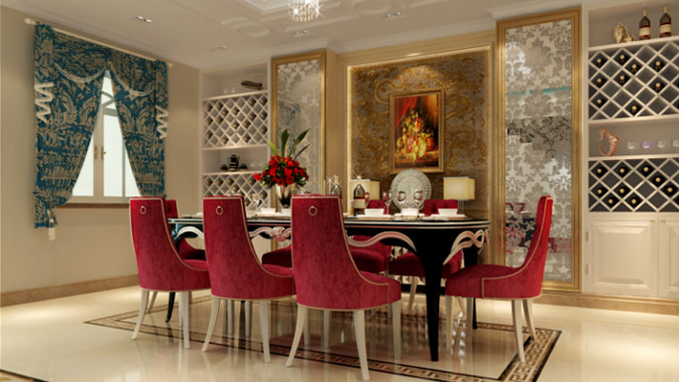 东易 家庭装修 室内装修 高度国际 尚层 欧式 别墅 收纳 白领 餐厅图片来自高度国际装饰王伟在首开铂郡--320㎡--欧式风格的分享