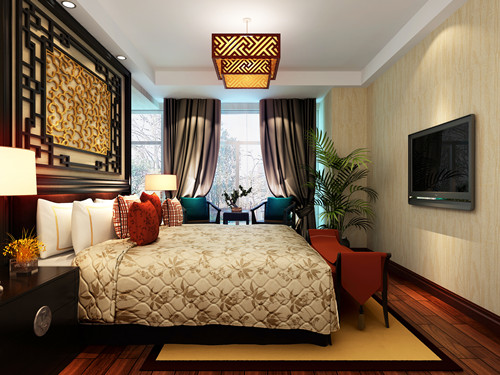 三居 中式风格 装修公司 装修设计 融发装饰 新房装修 卧室图片来自北京融发装饰公司在中式的分享