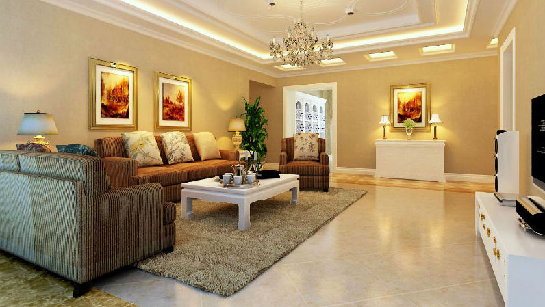 客厅图片来自高度国际装饰王伟在西山华府--别墅欧式风格效果图的分享