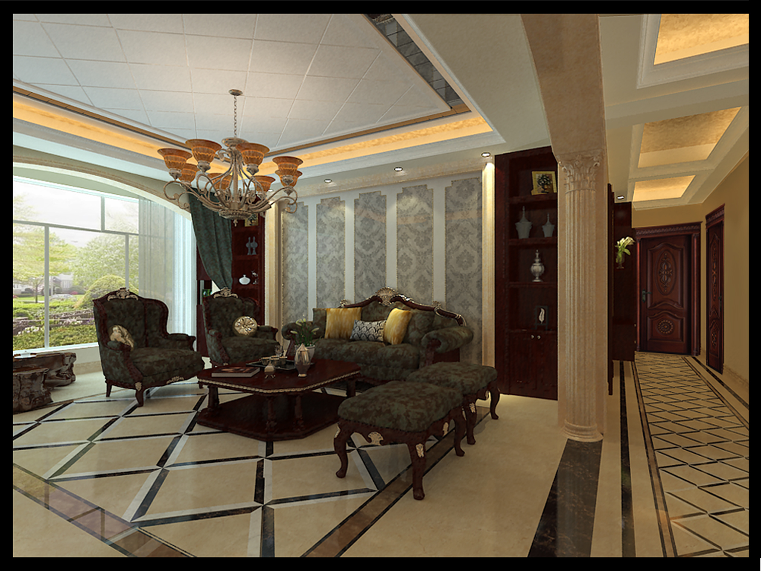 欧式 白领 餐厅图片来自韦德高端别墅空间设计在欧式装修的分享