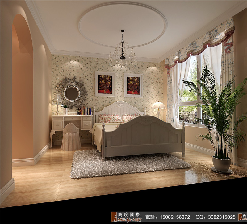 高度国际 卧室图片来自成都高端别墅装修瑞瑞在188平米简约欧式-成都高度国际的分享