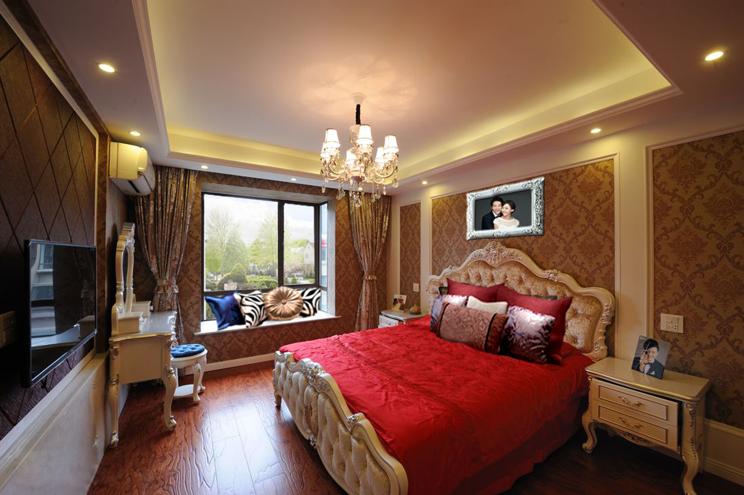 欧式 白领 卧室图片来自韦德高端别墅空间设计在欧式装修的分享