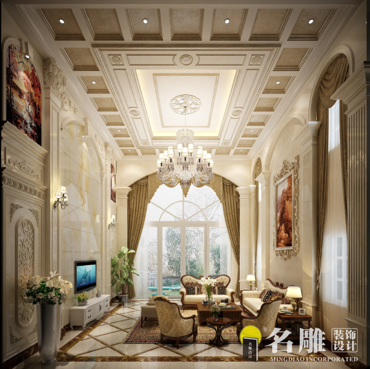 欧式 客厅图片来自广州名雕装饰在半岛一号的分享