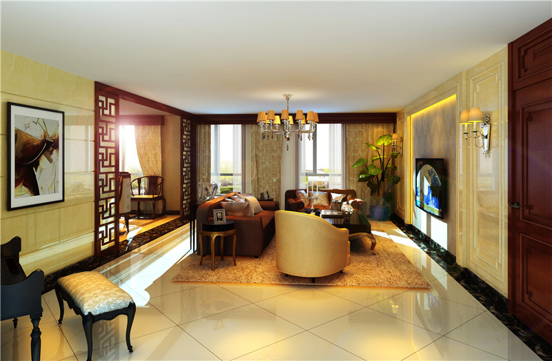 客厅图片来自北京原创艺墅小美在润枫领尚的分享