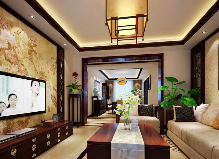 中式 阳光小区 客厅图片来自shichuangyizu在阳光小区的分享