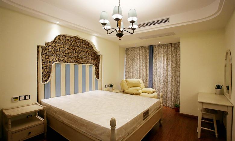 卧室图片来自佰辰生活装饰在27方搞定110平地中海风格小窝的分享