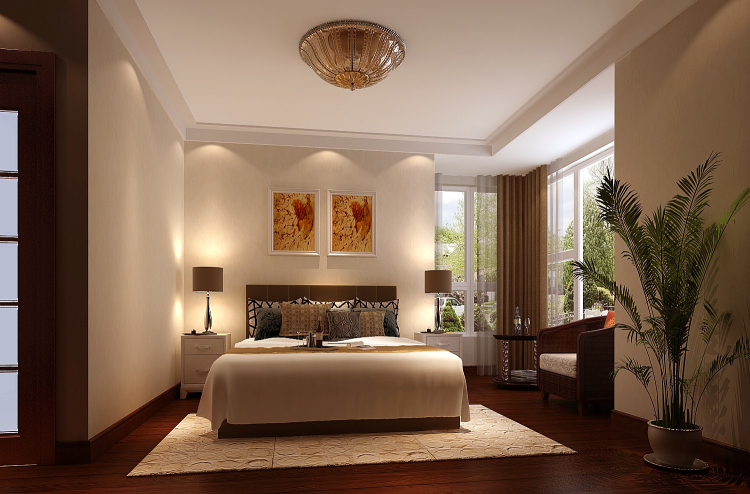 欧式 三居 白领 收纳 旧房改造 80后 卧室图片来自高度国际装饰严振宇在K2百合湾三居室简欧的分享