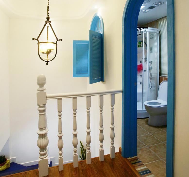 楼梯图片来自佰辰生活装饰在27方搞定110平地中海风格小窝的分享