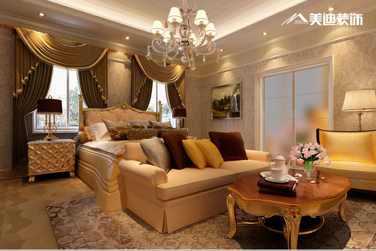 欧式 三居 客厅图片来自湖南美迪装饰在金港之都-欧式风格的分享