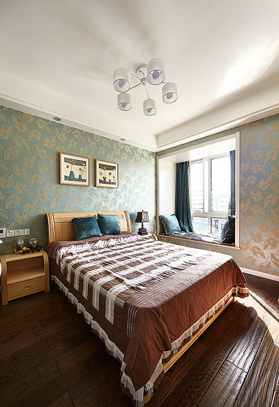 卧室图片来自家装大管家在97平现代简约居 温馨舒适浪漫家的分享