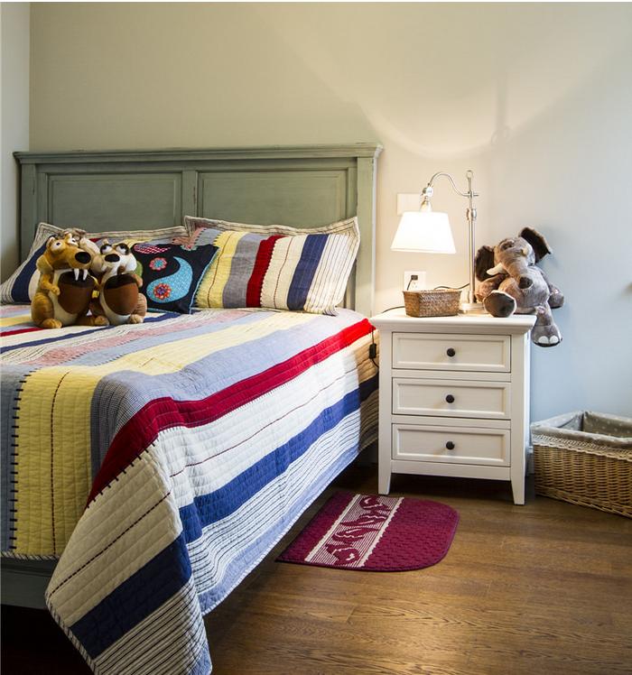 卧室图片来自佰辰生活装饰在125平清爽优雅的美式风格的分享