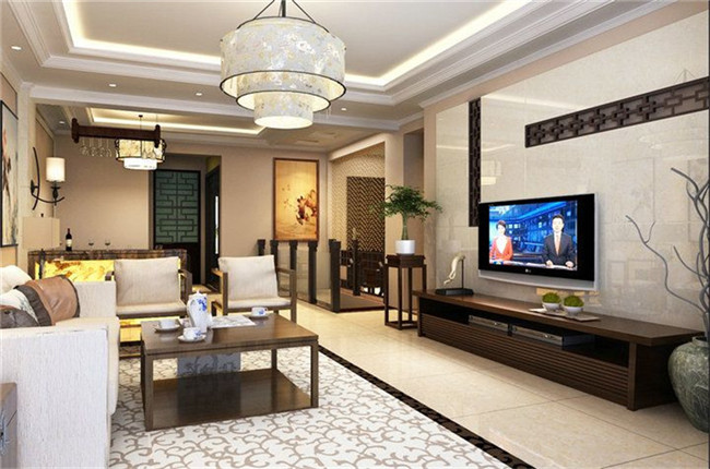 第一湾 三居室 中式 品质 客厅图片来自湖南名匠装饰在第一湾的分享