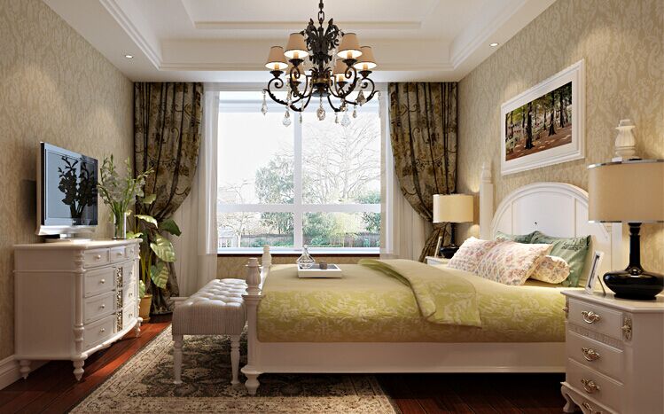 卧室图片来自大业美家装饰在130平方橄榄城欧式风格装修的分享