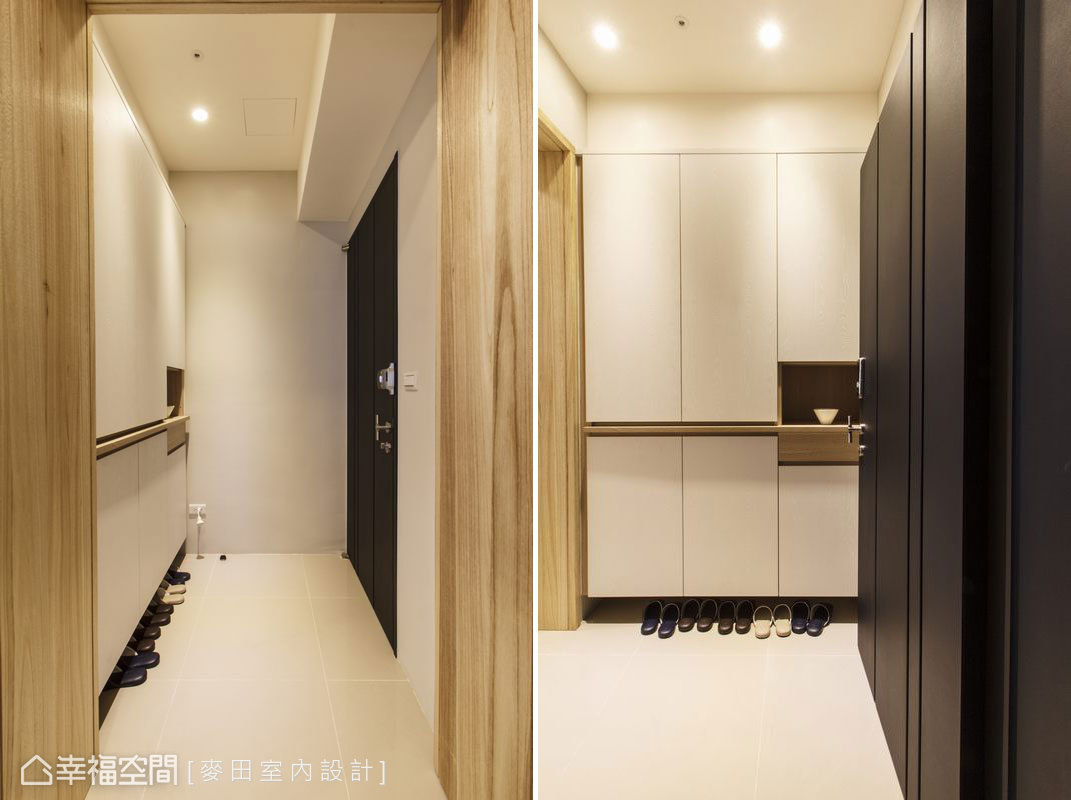 幸福空间 高端设计 台湾设计师 现代风格 玄关图片来自幸福空间在92平弹性机能 实用系原木养老居的分享