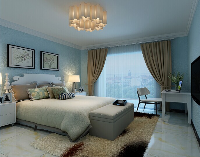 简约 三居 卧室图片来自郑州实创装饰-杨淑平在正商蓝海港湾126平简约情调设计的分享