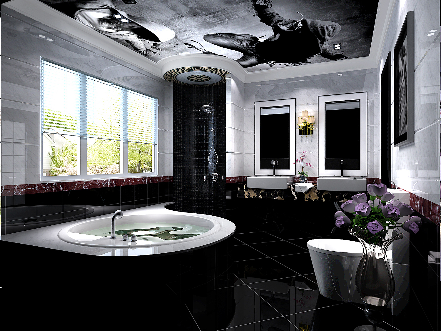 别墅 卫生间图片来自斯斯98在现代奢华风格的分享