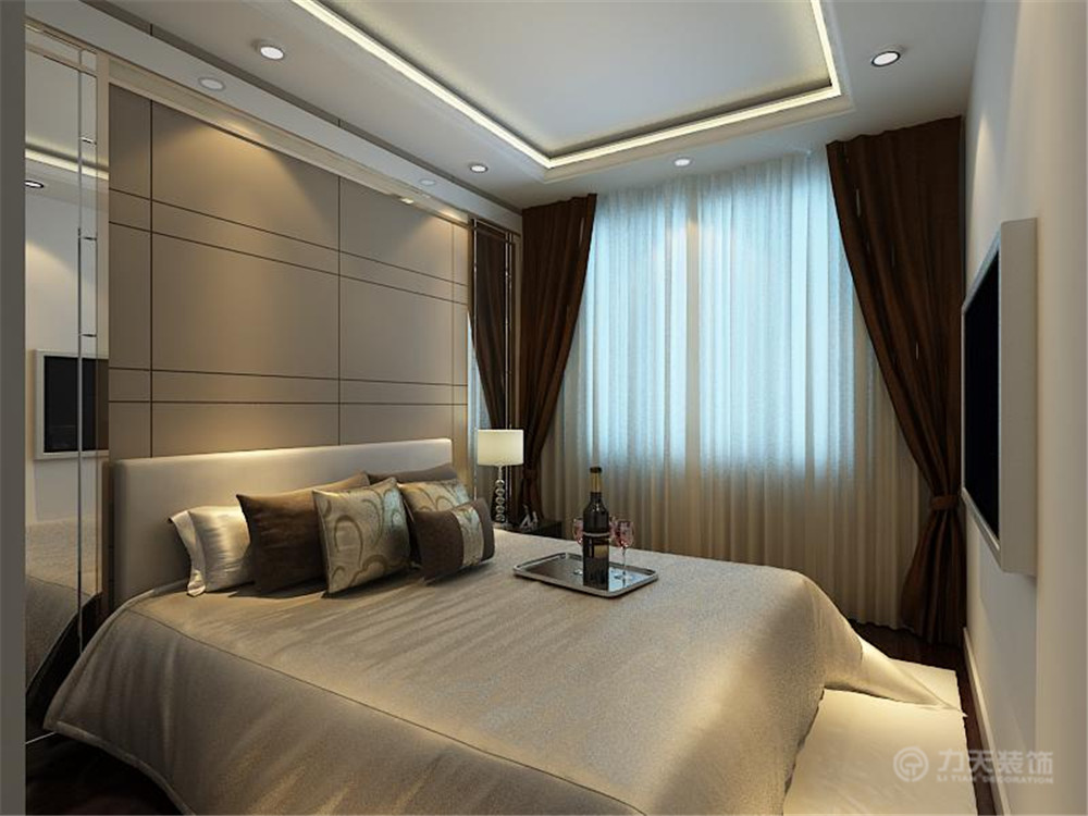 现代 三居 白领 收纳 80后 小资 卧室图片来自阳光力天装饰在北宁湾-94㎡-现代前卫的分享