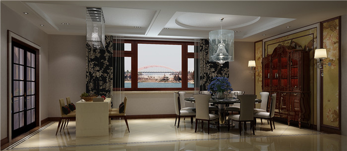 别墅 豪装 中式 餐厅图片来自峰上大宅装饰长沙在悦泽苑的分享