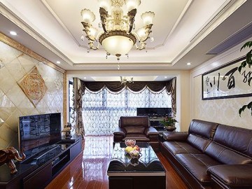 四世同堂120方中式混搭公寓