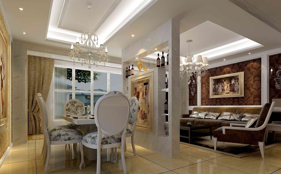 简约 欧式 三居 白领 收纳 80后 小资 餐厅图片来自实创装饰百灵在富力城120平米欧式风格的分享