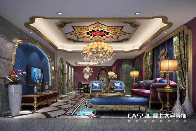 卧室图片来自峰上大宅装饰长沙在卡萨布兰卡之魅的分享