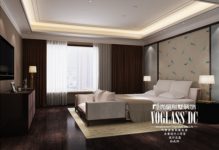 武汉天地 公寓 新中式 80后 小资 卧室图片来自武汉尚层装饰小周在精致典雅大气范的分享