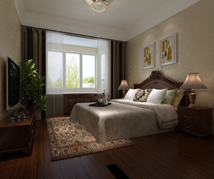 简约 三居 白领 卧室图片来自高度国际装饰严振宇在华业东方玫瑰 现代简约风格的分享